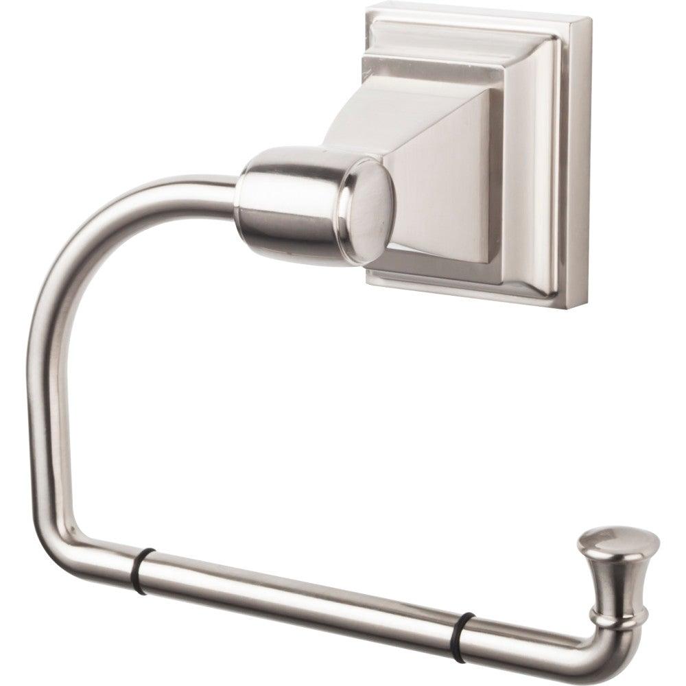 Stratton Bath Tissue Hook by Top Knobs - Brushed Satin Nickel - New York Hardware