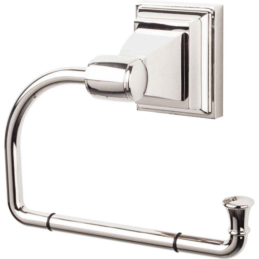 Stratton Bath Tissue Hook by Top Knobs - Polished Nickel - New York Hardware