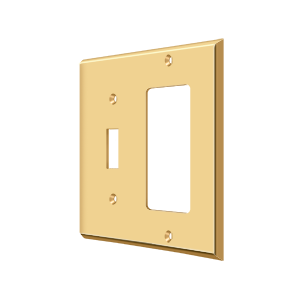 Single Toggle & Rocker Switch Plate by Deltana -  - PVD Polished Brass - New York Hardware