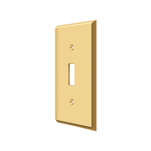 Single Toggle Switch Plate by Deltana -  - PVD Polished Brass - New York Hardware