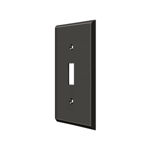 Single Toggle Switch Plate by Deltana -  - Oil Rubbed Bronze - New York Hardware