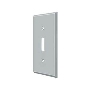 Single Toggle Switch Plate by Deltana -  - Brushed Chrome - New York Hardware