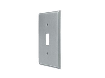 Single Toggle Standard Switch Plate - Brushed Chrome - New York Hardware Online