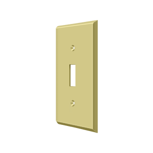 Single Toggle Switch Plate by Deltana -  - Polished Brass - New York Hardware