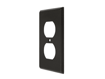 Duplex Outlet Switch Plate - Oil Rubbed Bronze - New York Hardware Online