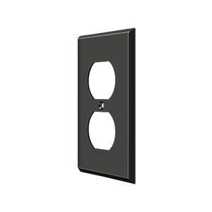 Double Outlet Switch Plate by Deltana -  - Oil Rubbed Bronze - New York Hardware