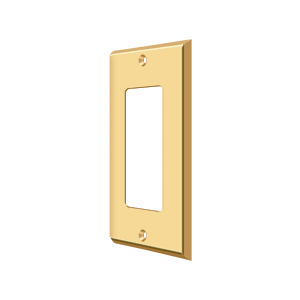 Single Rocker Switch Plate by Deltana -  - PVD Polished Brass - New York Hardware