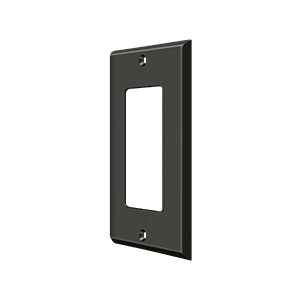 Single Rocker Switch Plate by Deltana -  - Oil Rubbed Bronze - New York Hardware