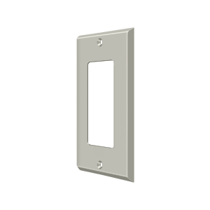Single Rocker Switch Plate by Deltana -  - Brushed Nickel - New York Hardware