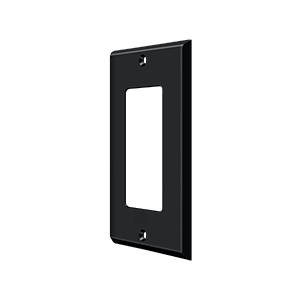 Single Rocker Switch Plate by Deltana -  - Paint Black - New York Hardware