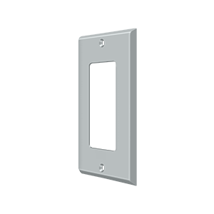 Single Rocker Switch Plate by Deltana -  - Brushed Chrome - New York Hardware