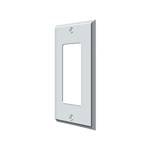 Single Rocker Switch Plate by Deltana -  - Polished Chrome - New York Hardware