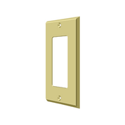 Single Rocker Switch Plate by Deltana -  - Polished Brass - New York Hardware