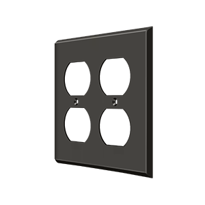 Quadruple Outlet Switch Plate by Deltana -  - Oil Rubbed Bronze - New York Hardware