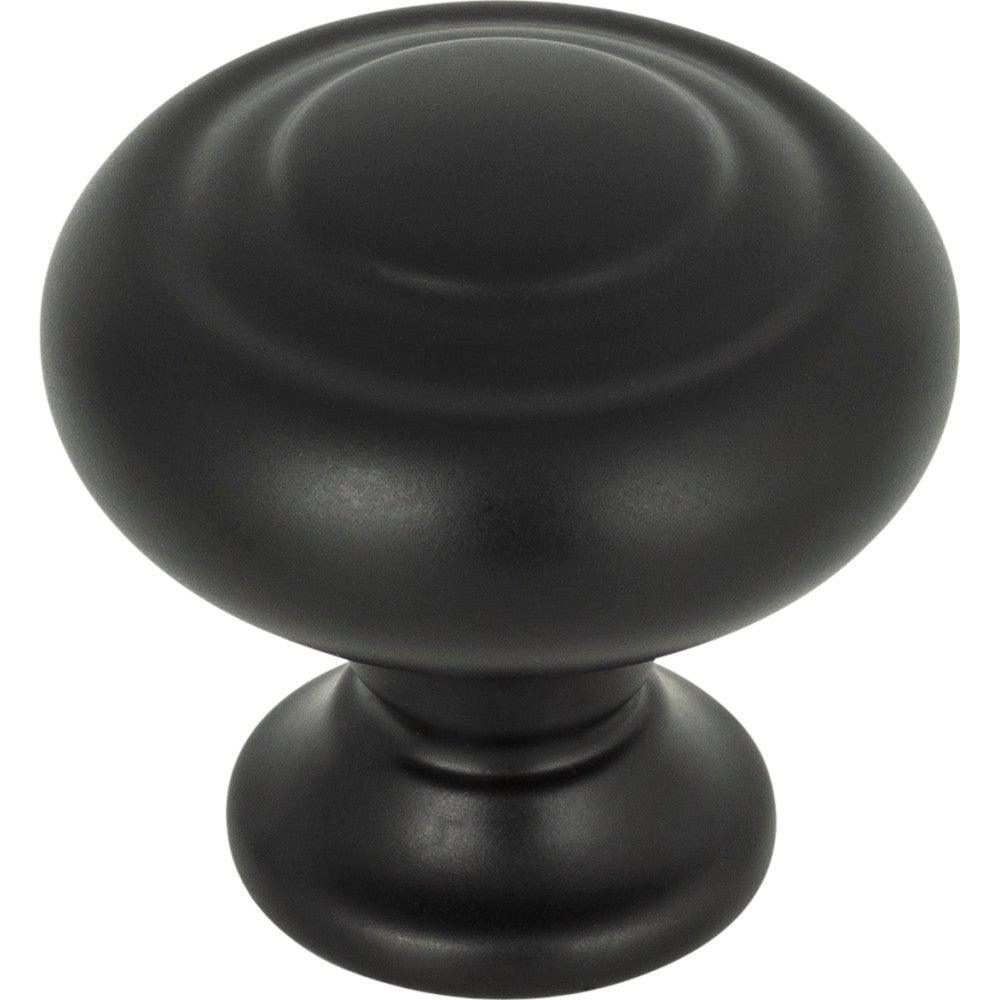 Kent Knob by Top Knobs - Flat Black - New York Hardware