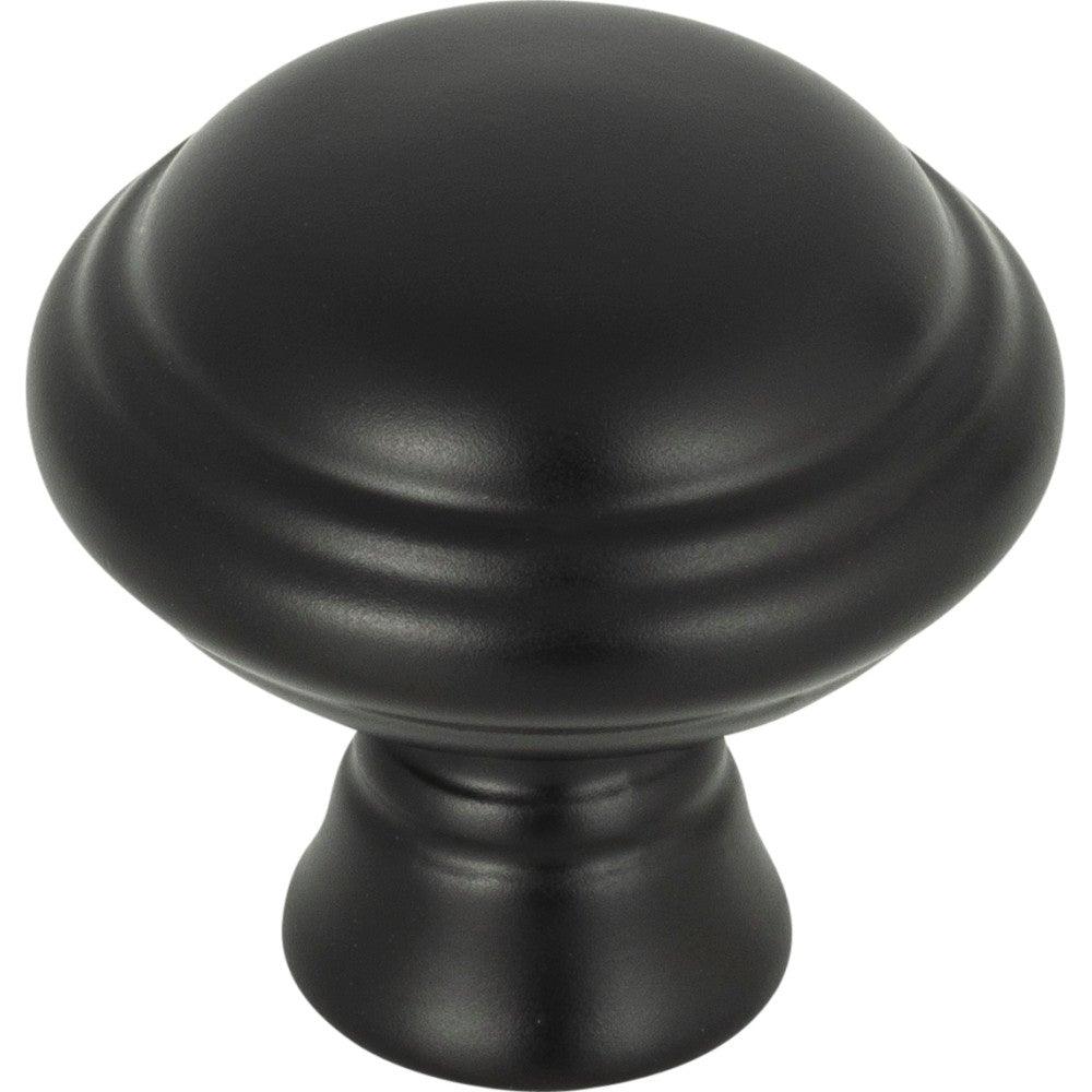 Henderson Knob by Top Knobs - Flat Black - New York Hardware