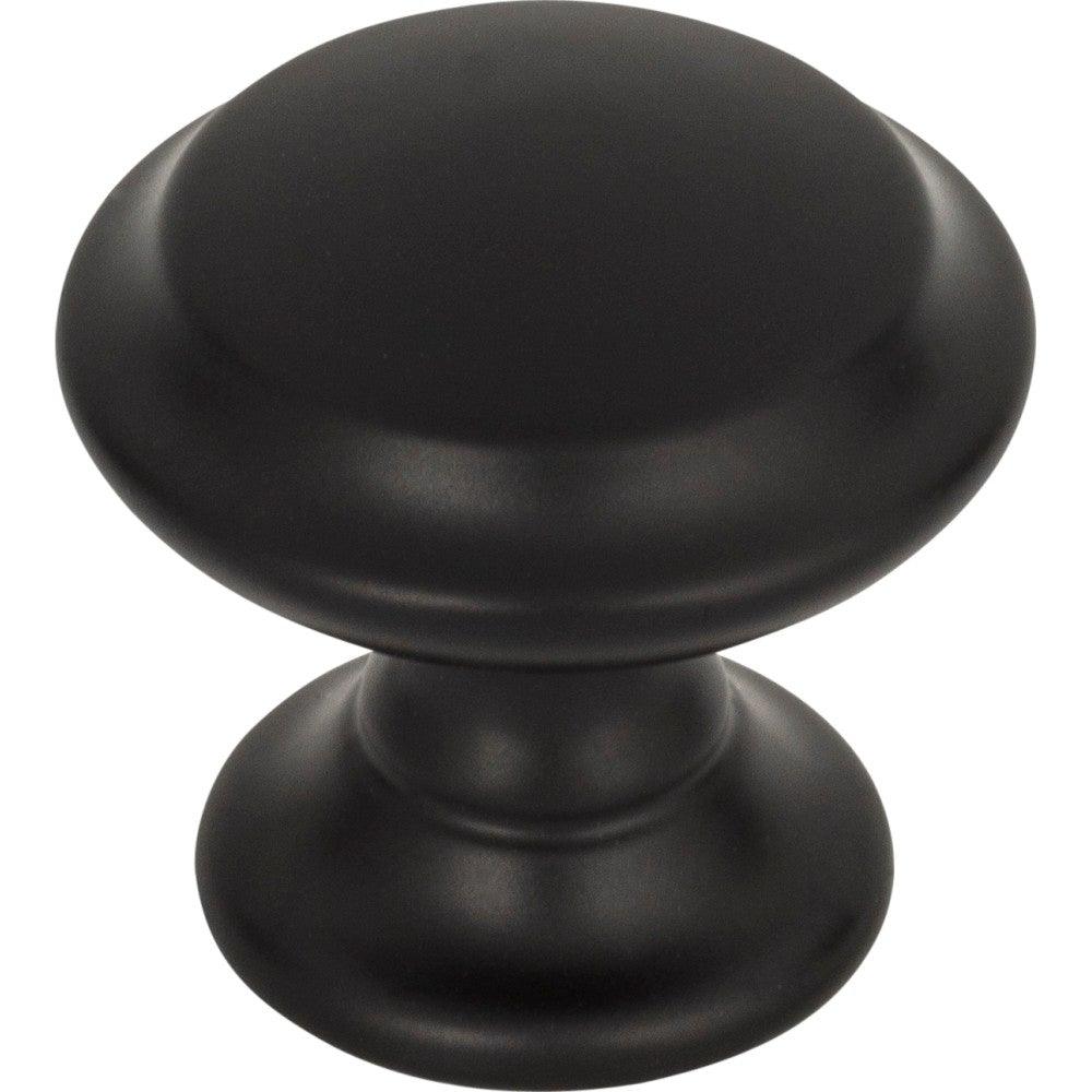 Barrow Knob by Top Knobs - Flat Black - New York Hardware