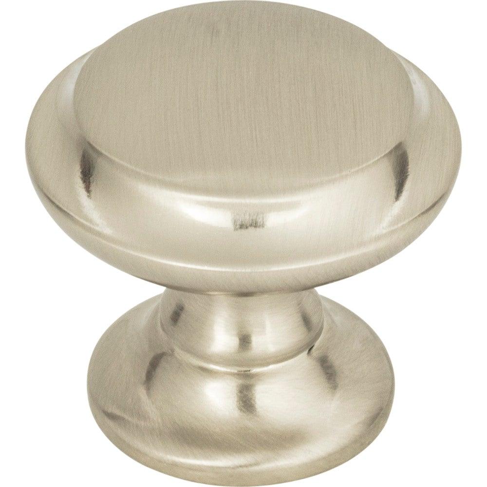 Barrow Knob by Top Knobs - Brushed Satin Nickel - New York Hardware