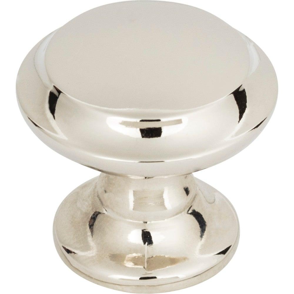 Barrow Knob by Top Knobs - Polished Nickel - New York Hardware