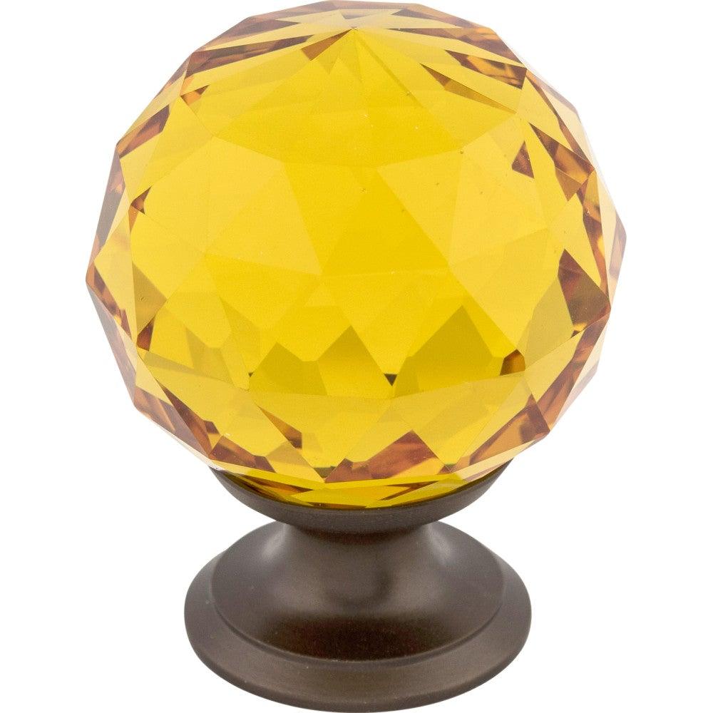 Amber Crystal Knob by Top Knobs - Oil Rubbed Bronze - New York Hardware