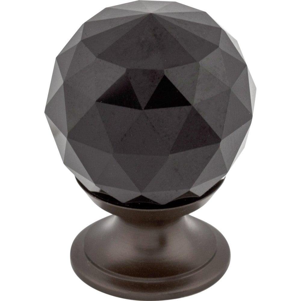 Black Crystal Knob by Top Knobs - Oil Rubbed Bronze - New York Hardware