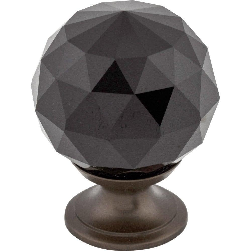 Black Crystal Knob by Top Knobs - Oil Rubbed Bronze - New York Hardware
