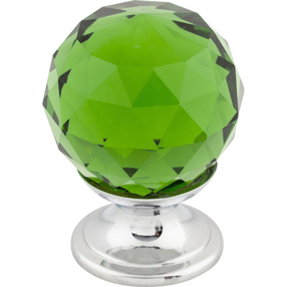 Green Knob by Top Knobs - Polished Chrome - New York Hardware