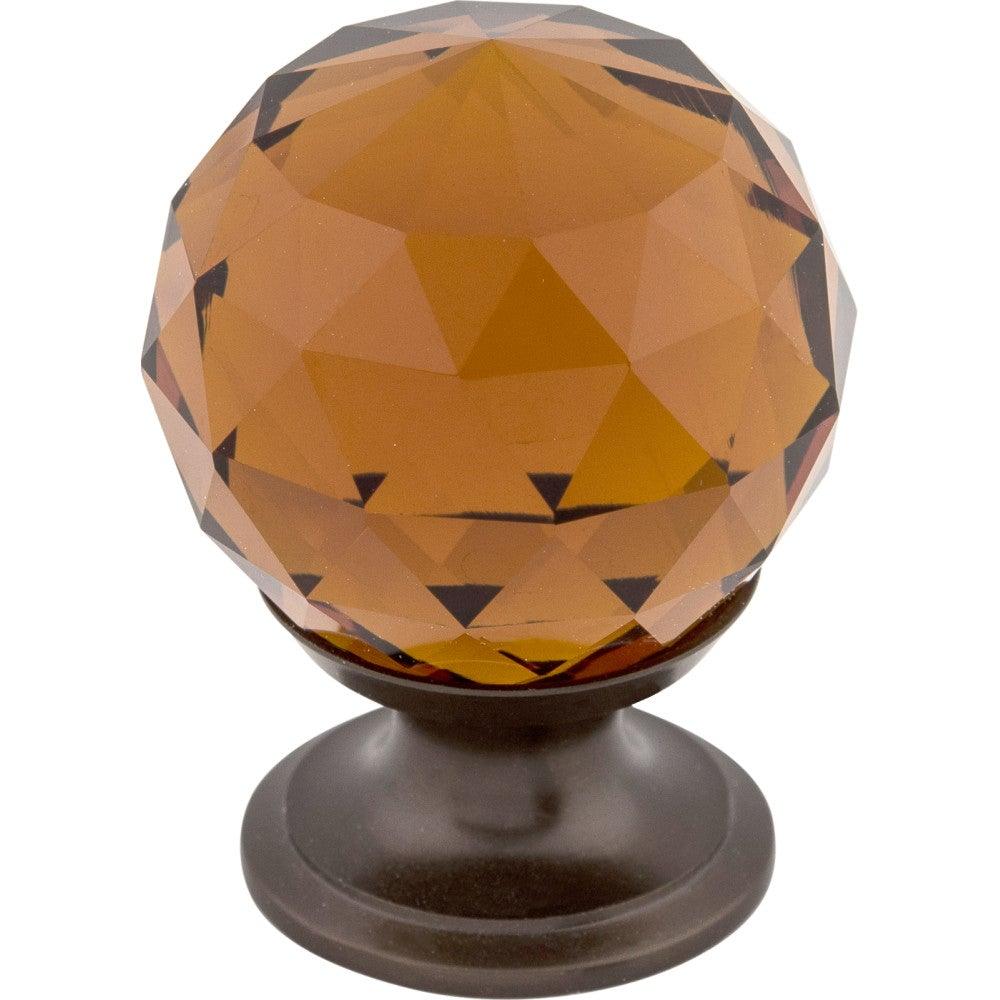 Wine Crystal Knob by Top Knobs - Oil Rubbed Bronze - New York Hardware