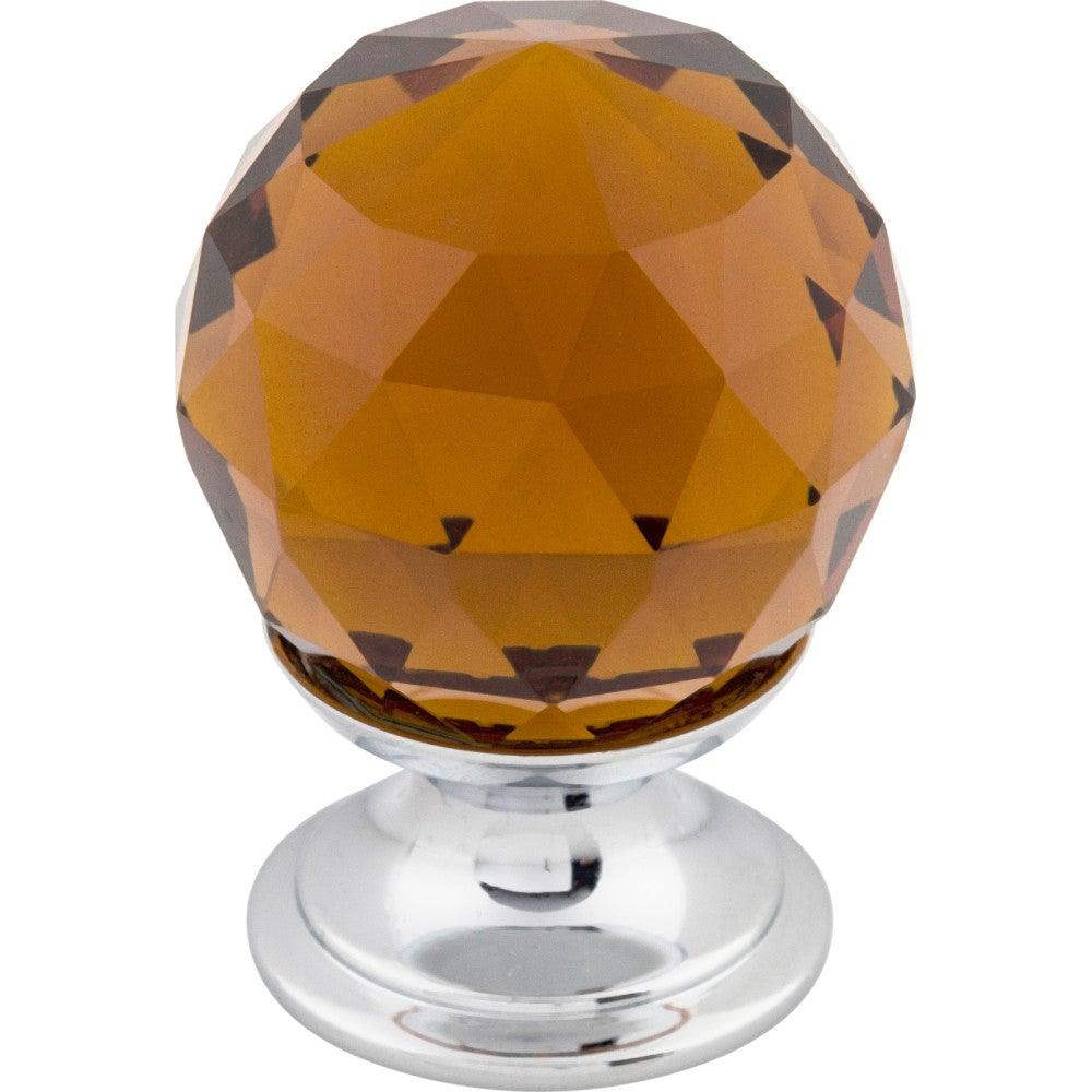 Wine Crystal Knob by Top Knobs - Polished Chrome - New York Hardware