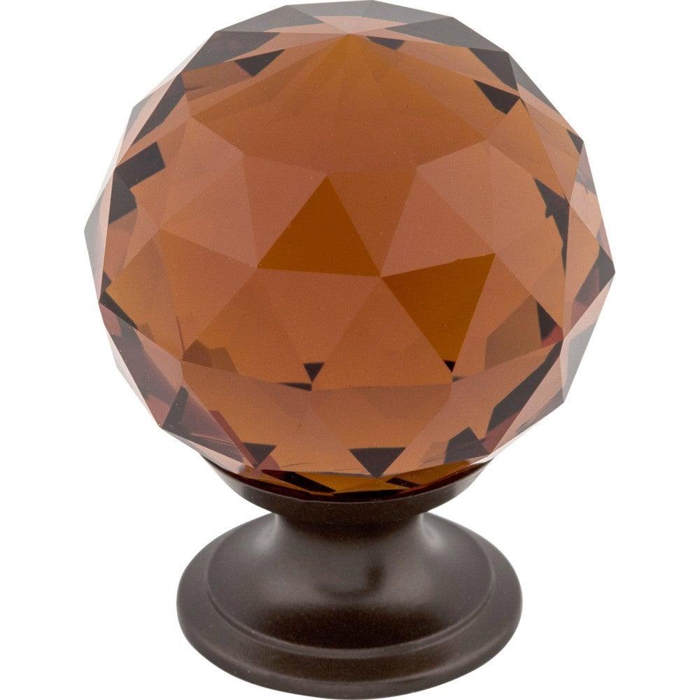 Wine Crystal Knob by Top Knobs - Oil Rubbed Bronze - New York Hardware