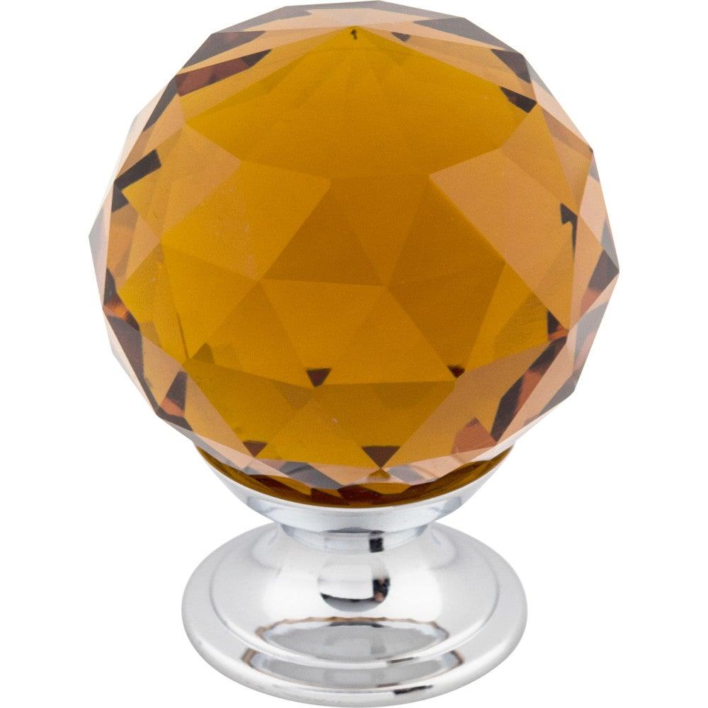 Wine Crystal Knob by Top Knobs - Polished Chrome - New York Hardware