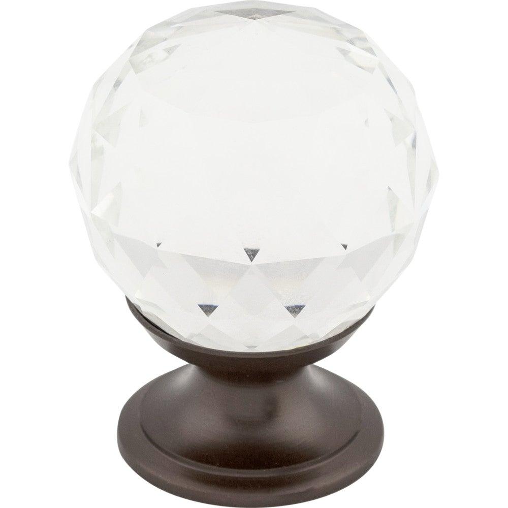 Clear Crystal Knob by Top Knobs - Oil Rubbed Bronze - New York Hardware
