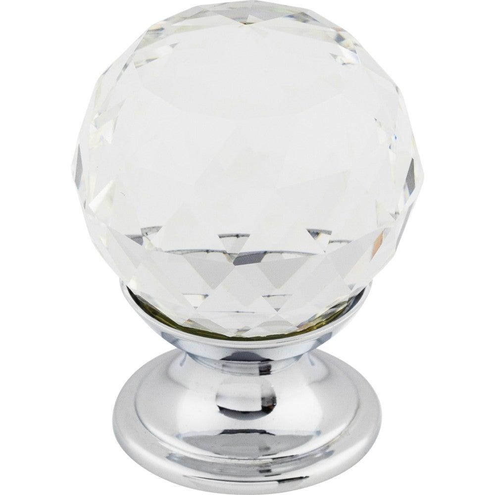 Clear Crystal Knob by Top Knobs - Polished Chrome - New York Hardware