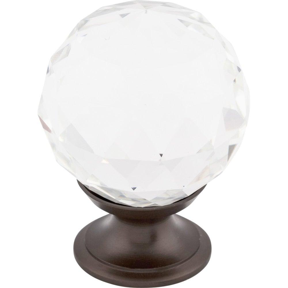 Clear Crystal Knob by Top Knobs - Oil Rubbed Bronze - New York Hardware