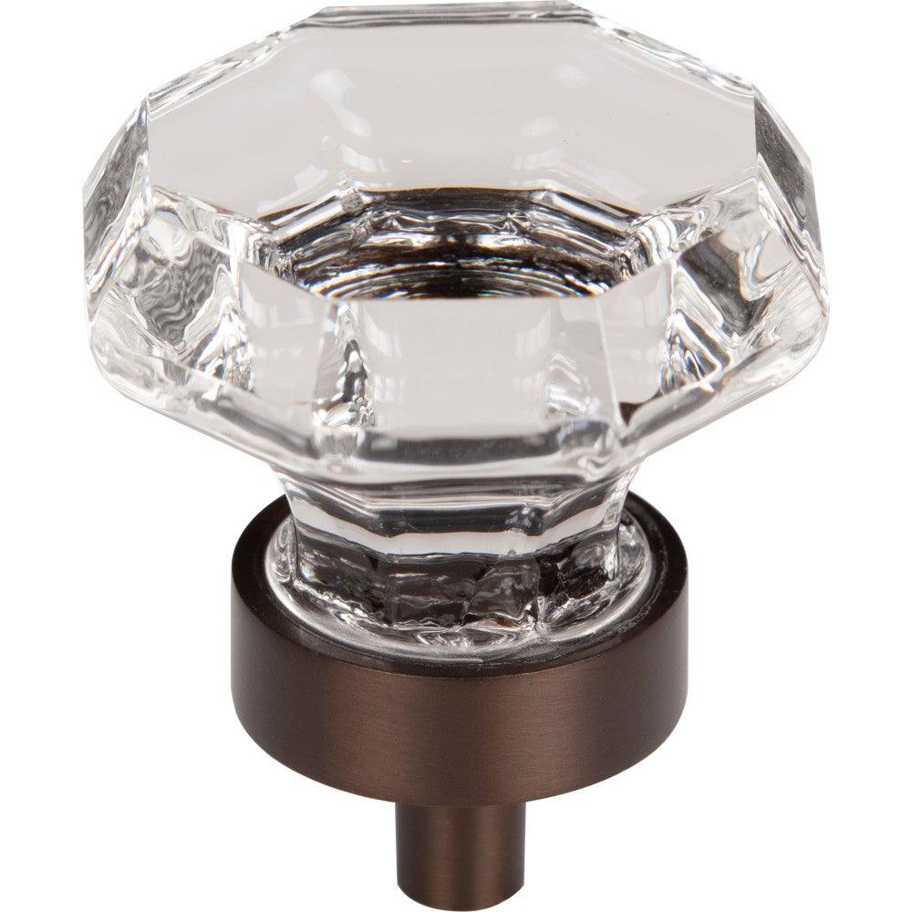 Clear Octagon Crystal Knob by Top Knobs - Oil Rubbed Bronze - New York Hardware