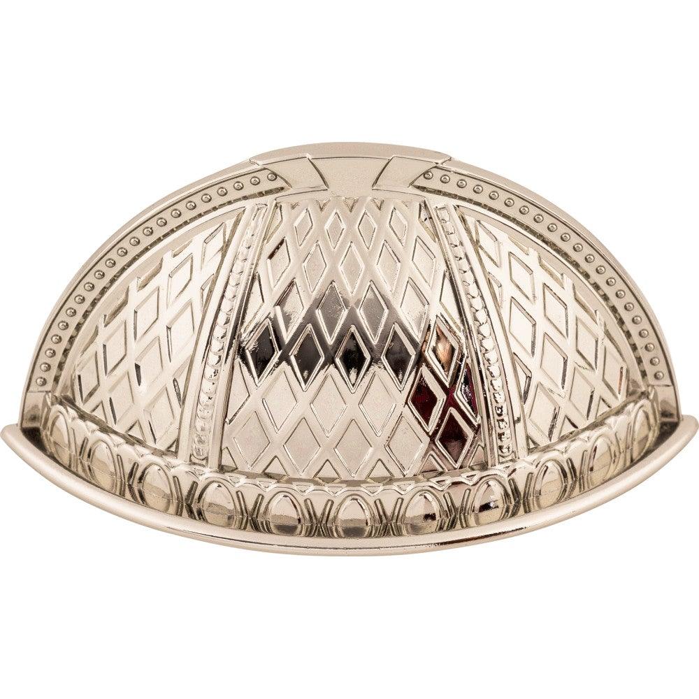 Trevi Cup Pull by Top Knobs - Polished Nickel - New York Hardware