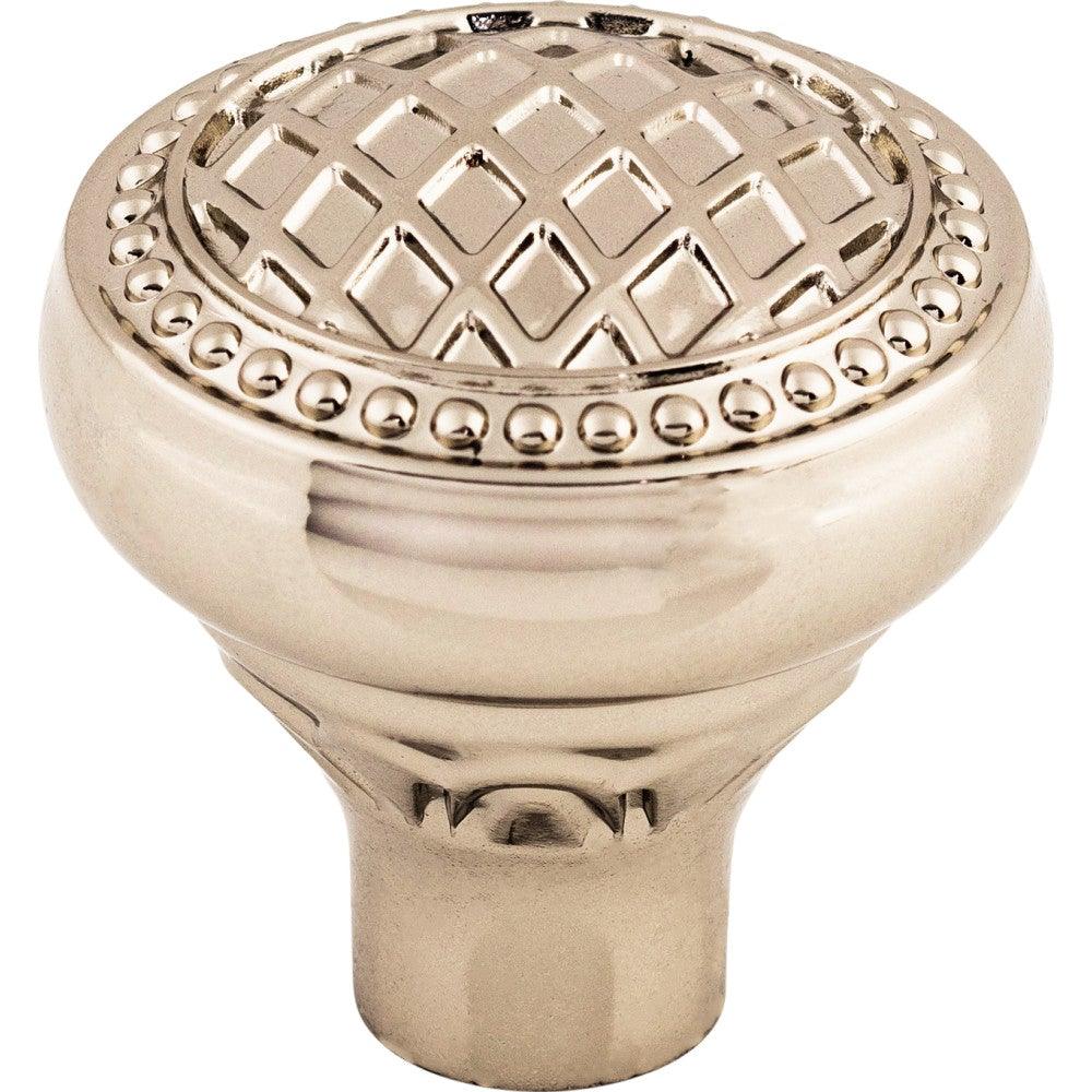 Trevi Round Knob by Top Knobs - Polished Nickel - New York Hardware