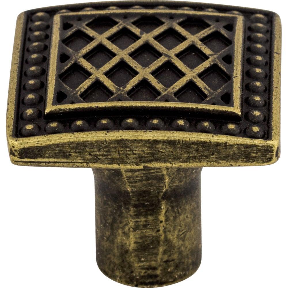 Trevi Square Knob by Top Knobs - German Bronze - New York Hardware