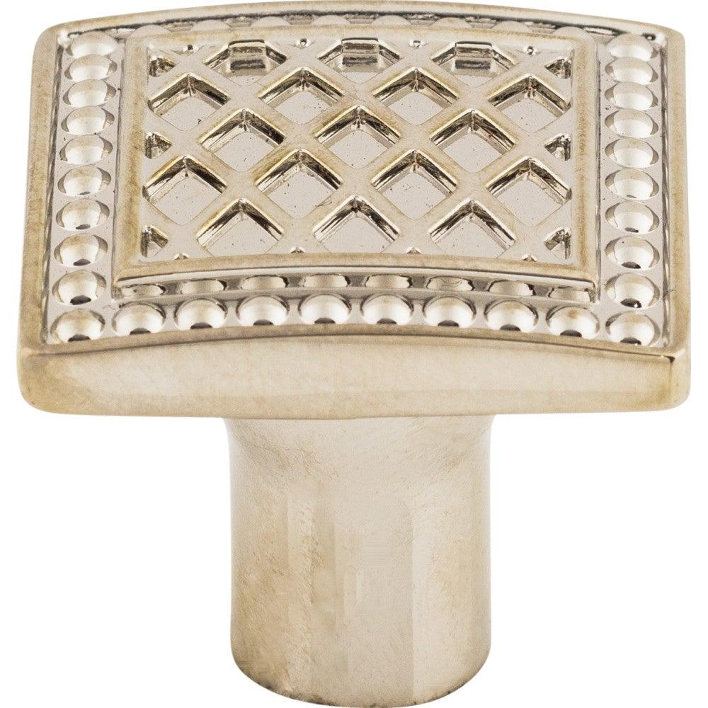 Trevi Square Knob by Top Knobs - Polished Nickel - New York Hardware