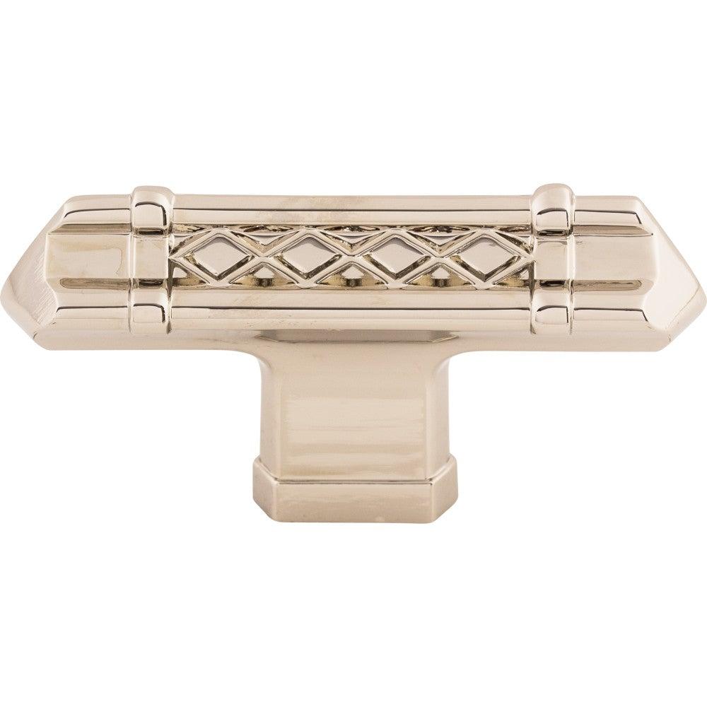 Tower Bridge T-Handle by Top Knobs - Polished Nickel - New York Hardware