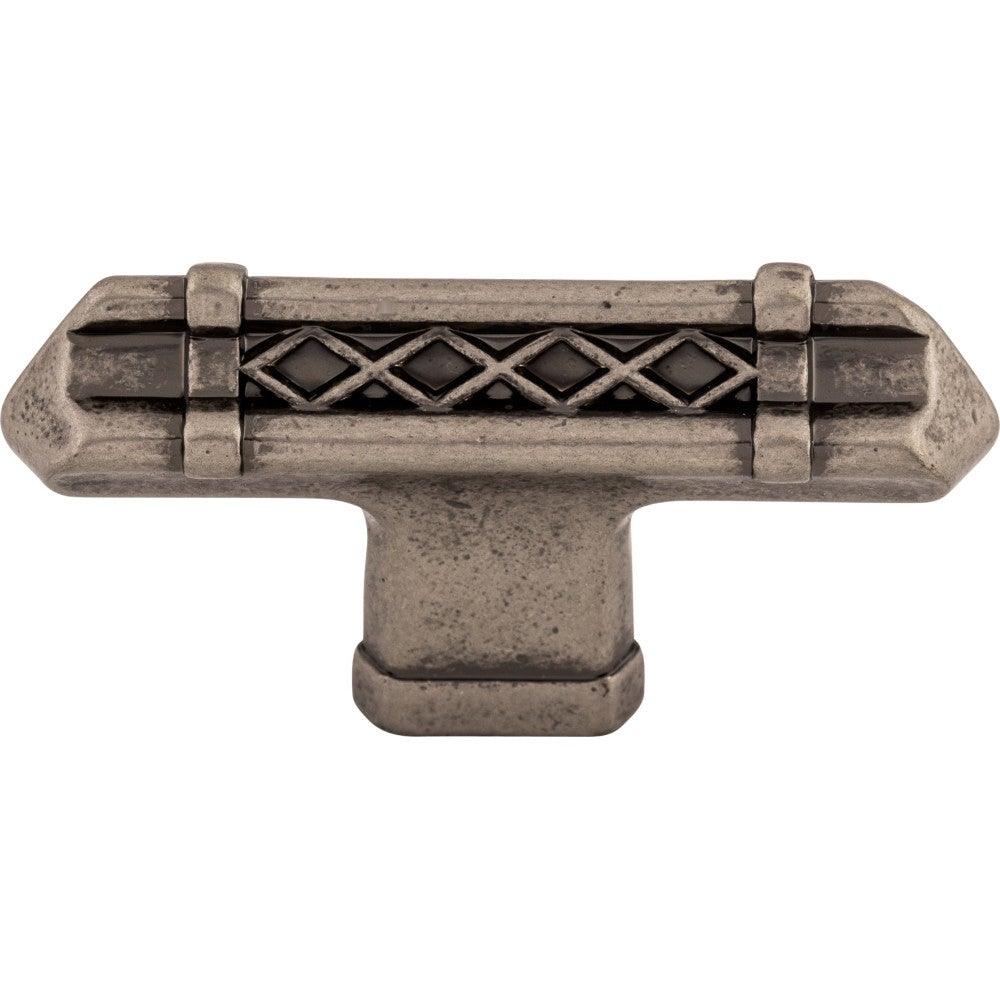 Tower Bridge T-Handle by Top Knobs - Pewter Antique - New York Hardware