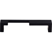 Modern Metro Notch Pull A by Top Knobs - Flat Black - New York Hardware