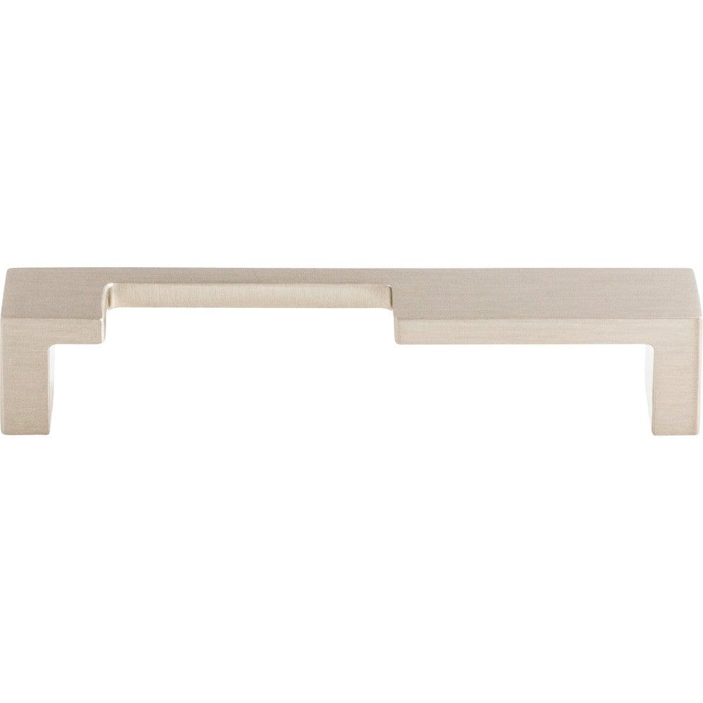 Modern Metro Notch Pull A by Top Knobs - Brushed Satin Nickel - New York Hardware