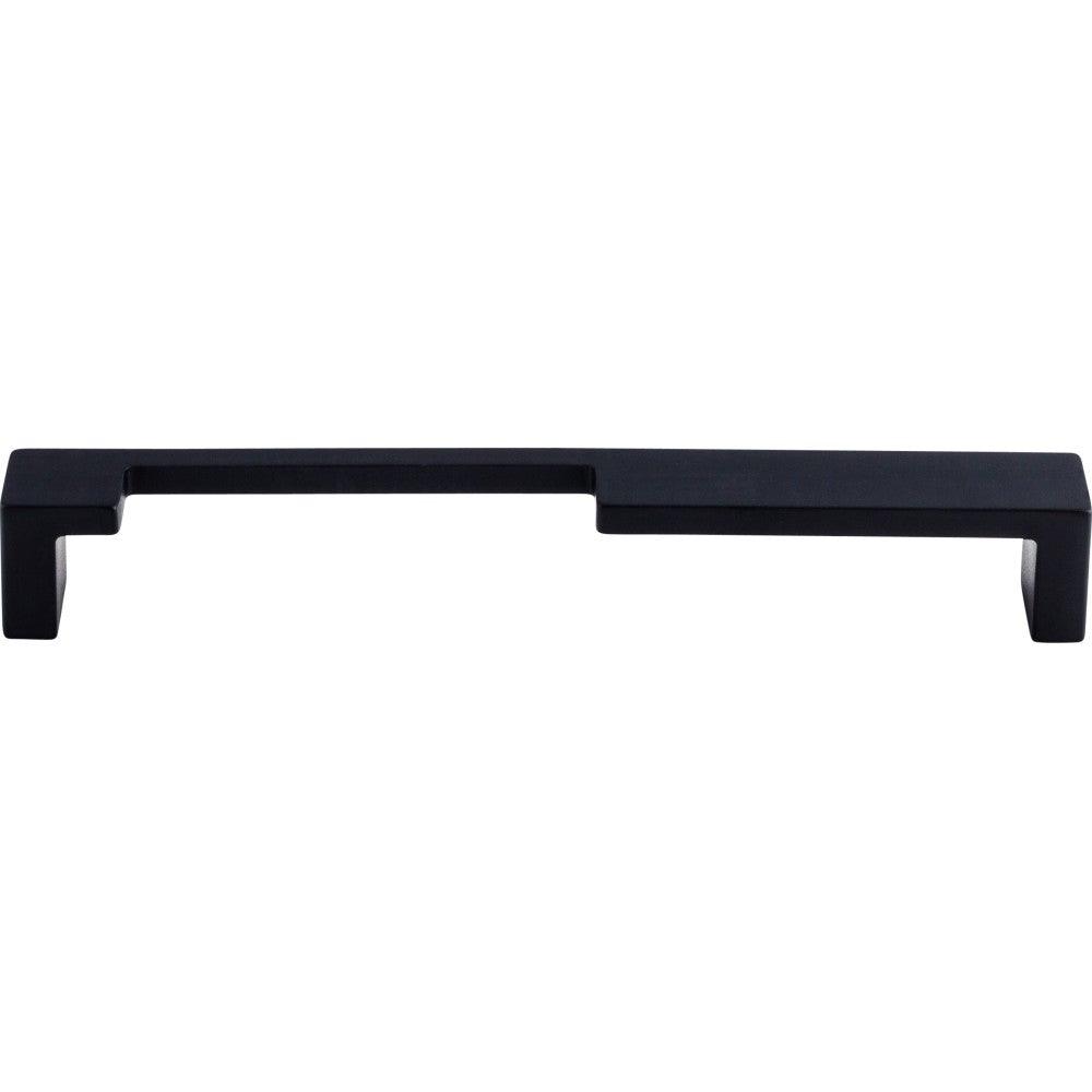 Modern Metro Notch Pull A by Top Knobs - Flat Black - New York Hardware