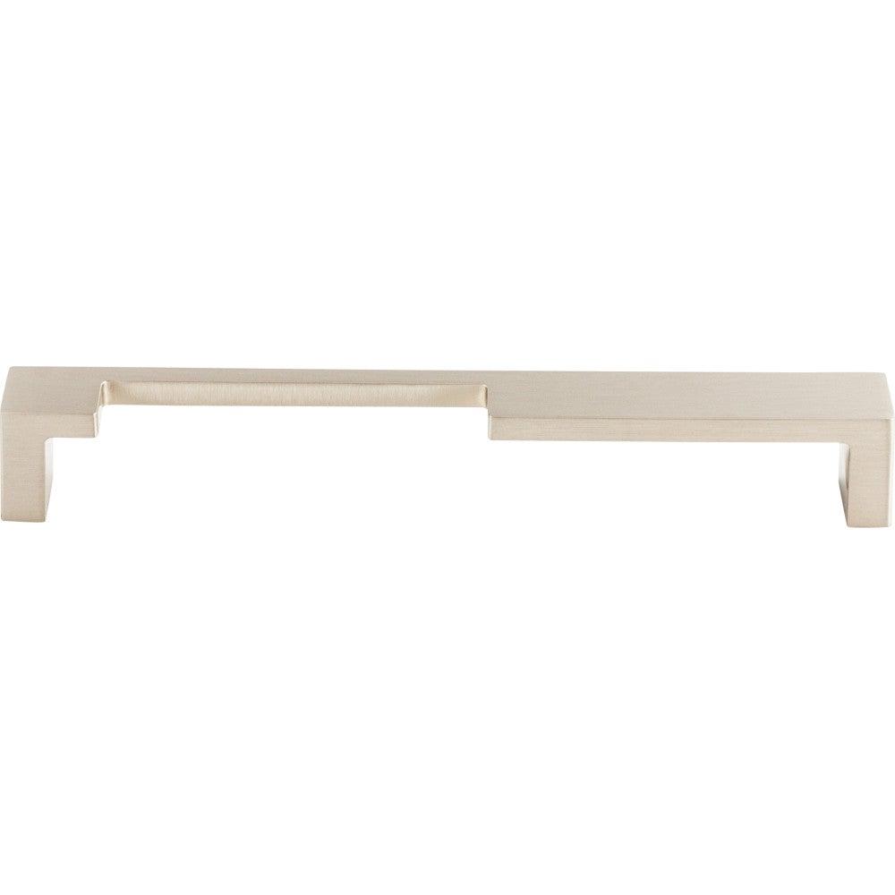 Modern Metro Notch Pull A by Top Knobs - Brushed Satin Nickel - New York Hardware