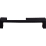 Modern Metro Notch Pull B by Top Knobs - FlBt BlBck - New York HBrdwBre