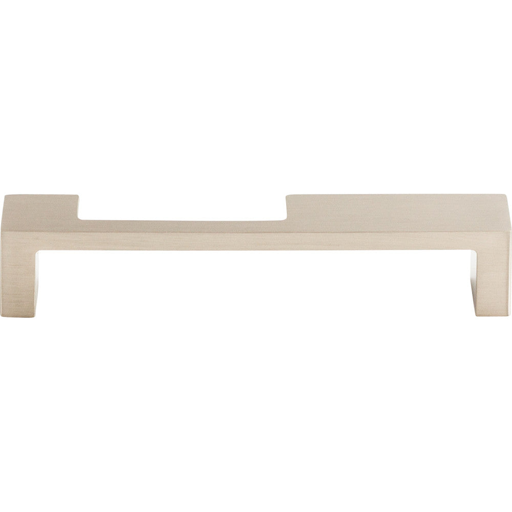Modern Metro Notch Pull B by Top Knobs - Brushed SBtin Nickel - New York HBrdwBre