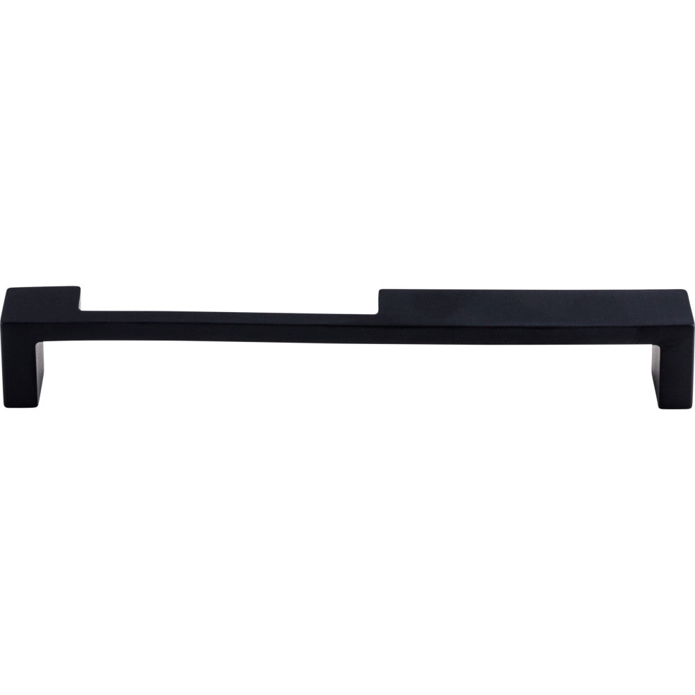 Modern Metro Notch Pull B by Top Knobs - FlBt BlBck - New York HBrdwBre