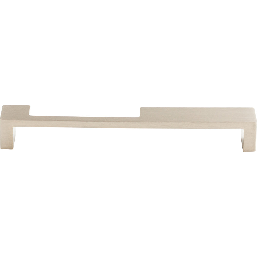 Modern Metro Notch Pull B by Top Knobs - Brushed SBtin Nickel - New York HBrdwBre
