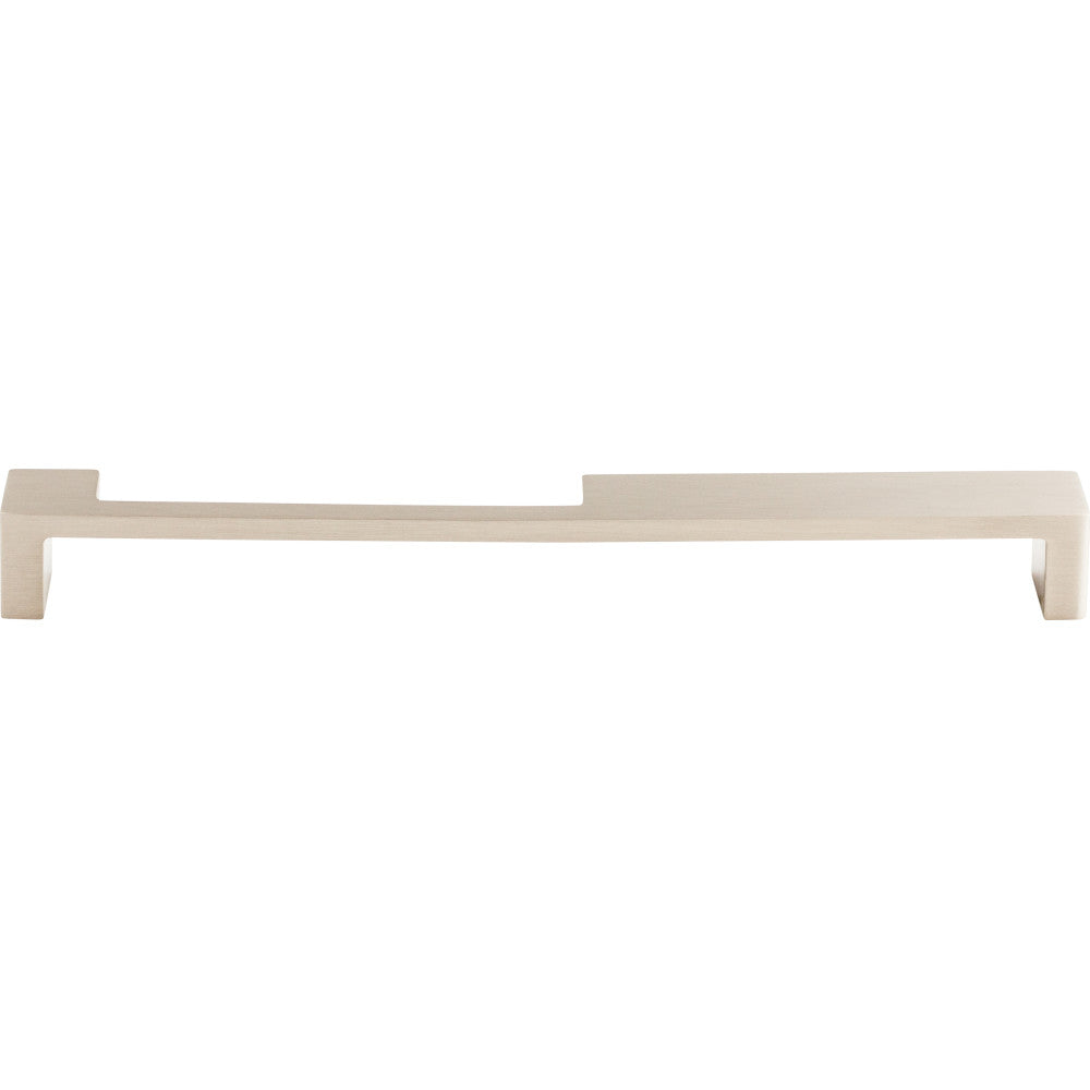 Modern Metro Notch Pull B by Top Knobs - Brushed SBtin Nickel - New York HBrdwBre